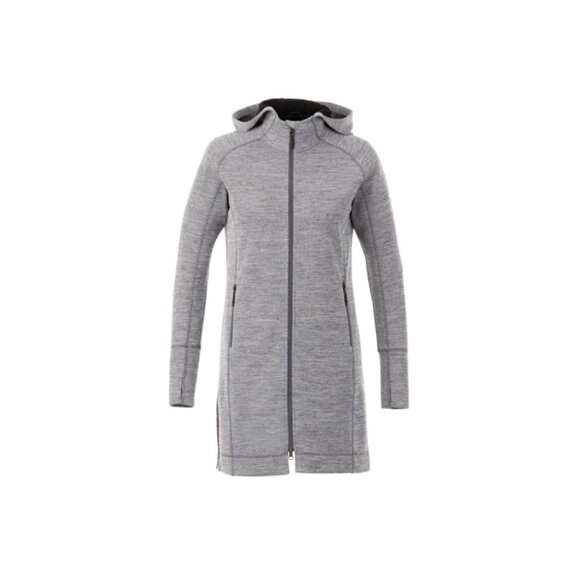 Ladies Performance Knit Tunic Length Full Zip Hoodie. Size:S - Picture 2 of 10
